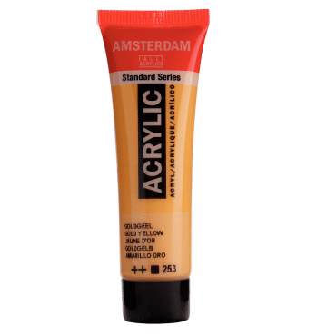 Amsterdam Standard acryl 253 Goudgeel - tube 20ml