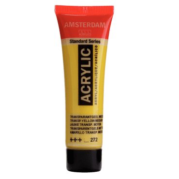Amsterdam Standard acryl 272 Transparant Geel middel - tube 20ml
