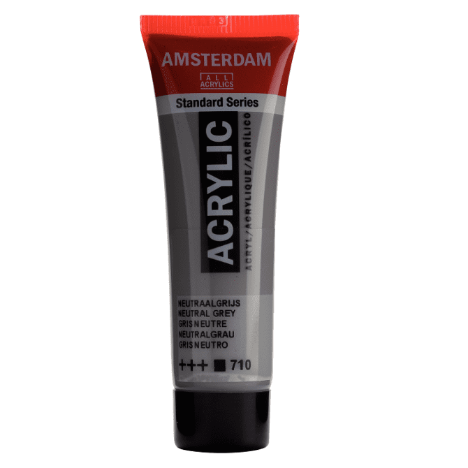 Amsterdam Standard acryl 710 neutraalgrijs - tube 20ml