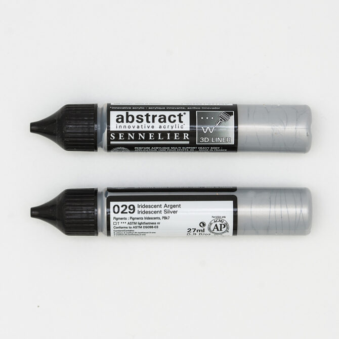 Abstract Acrylverf Sennelier - 3D Liner 029 Iridescent Zilver
