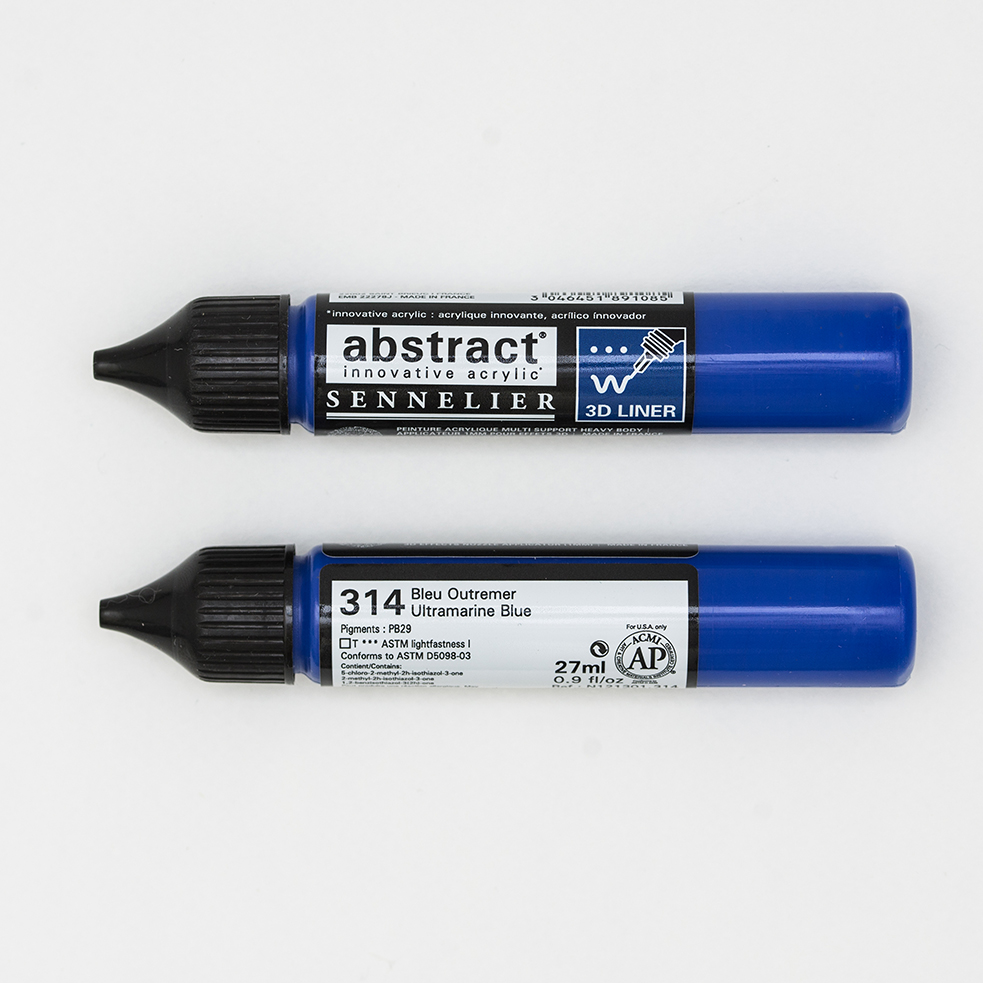 Abstract Acrylverf Sennelier - 3D Liner 314 Ultramarijn