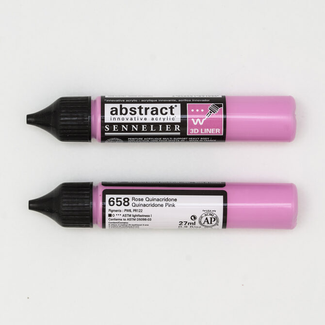 Abstract Acrylverf Sennelier - 3D Liner 658 Quinacridone Rose