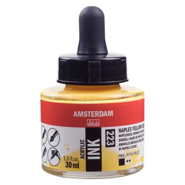 Amsterdam acryl Inkt 30ml 223 napelsgeel donker