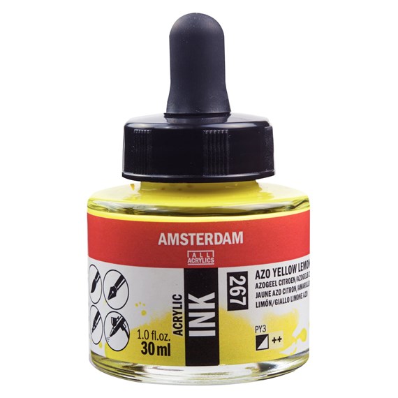Amsterdam acryl Inkt 30ml 267 azo geel citroen