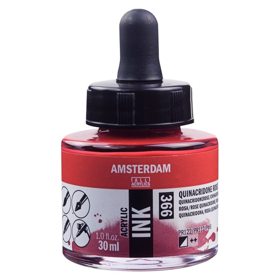 Amsterdam acryl Inkt 30ml 366 quinacridonerose