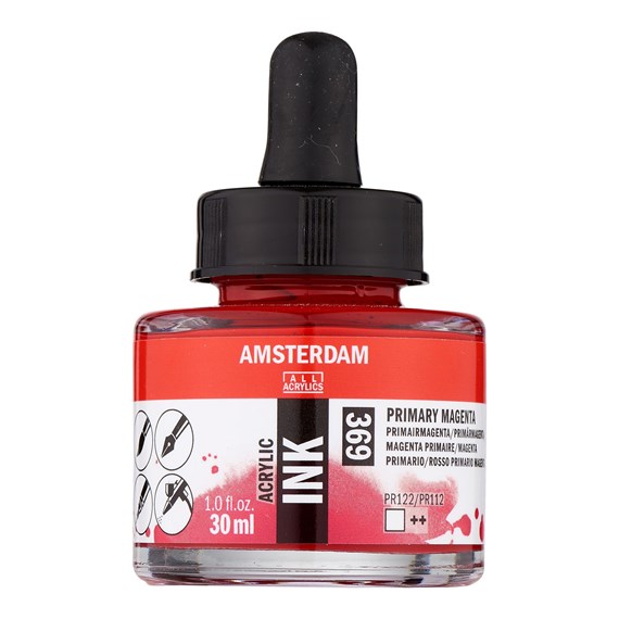 Amsterdam acryl Inkt 30ml 369 primair magenta