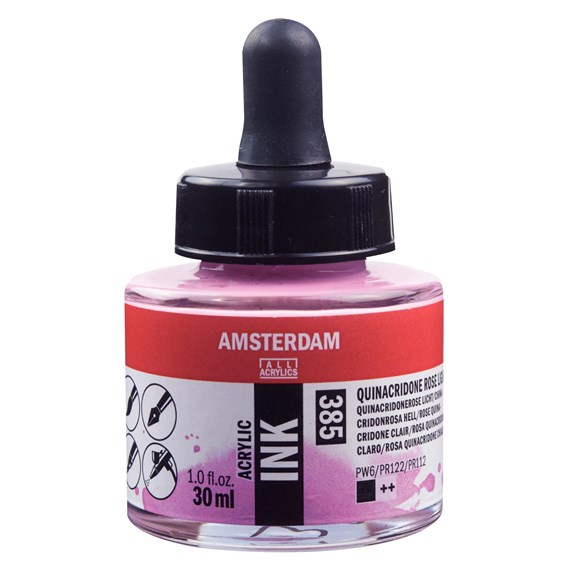 Amsterdam acryl Inkt 30ml 385 quinacridonerose licht