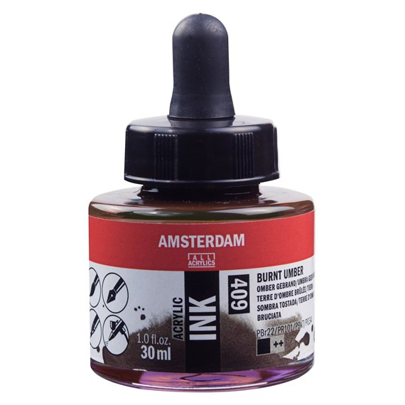 Amsterdam acryl Inkt 30ml 409 omber gebrand