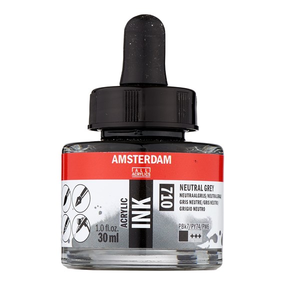 Amsterdam acryl Inkt 30ml 710 neutraalgrijs