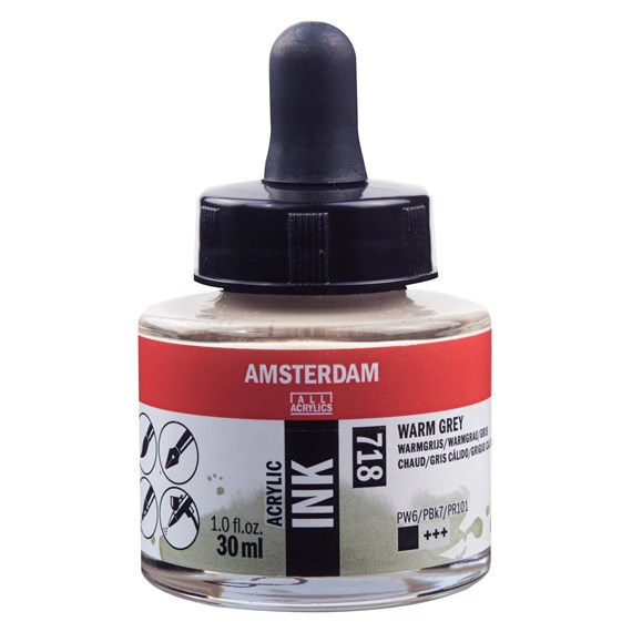 Amsterdam acryl Inkt 30ml 718 warmgrijs