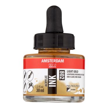 Amsterdam acryl Inkt 30ml 802 lichtgoud