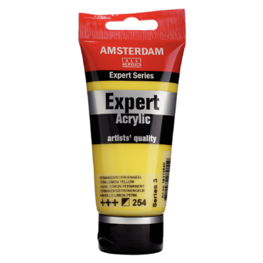 Amsterdam Expert acryl 75ml - 254 Permanent Citroengeel (S3)