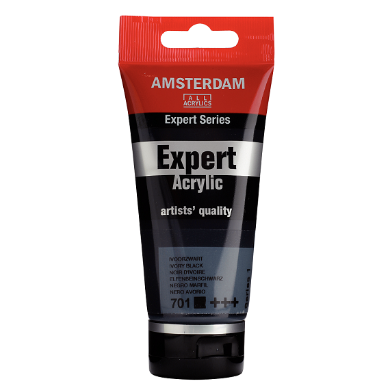 Amsterdam Expert acryl 75ml - 701 Ivoorzwart (S1)