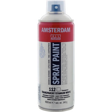 Amsterdam Spray Paint 400ml - 112 Transparant Titaanwit