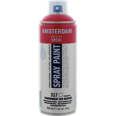 Amsterdam Spray Paint 400ml - 317 Transparantrood Middel