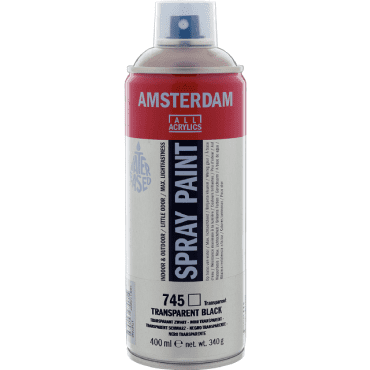 Amsterdam Spray Paint 400ml - 745 Transparant Zwart