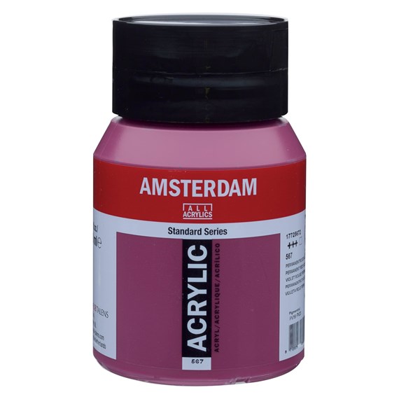 Amsterdam Standard pot 500ml - 567 Permanentroodviolet