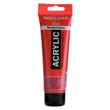 Amsterdam Standard tube 120ml - 317 Transparantrood Middel