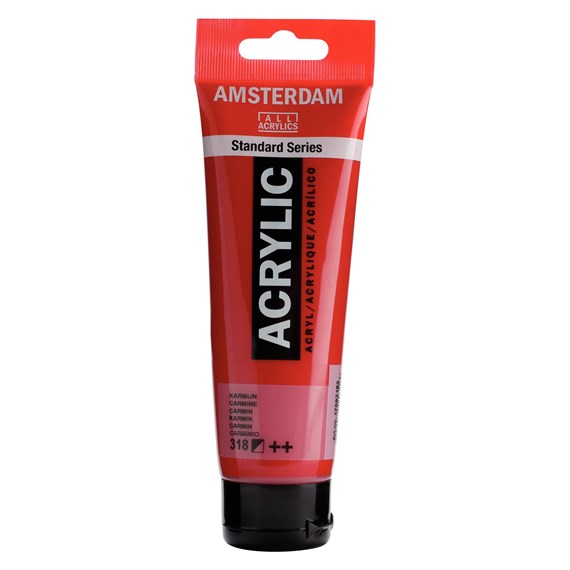 Amsterdam Standard tube 120ml - 318 Karmijn