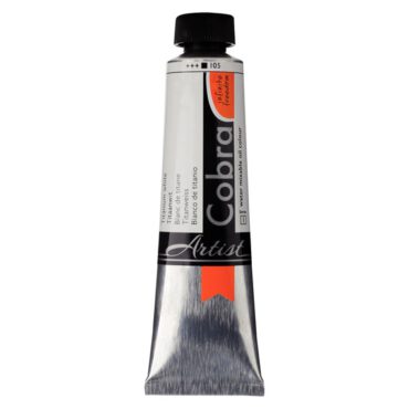 Cobra Artist Watervermengbare olieverf 40ml - 105 Titaanwit (S1)