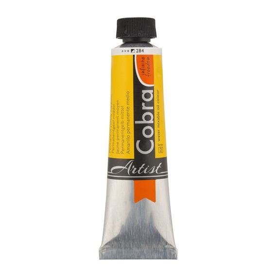 Cobra Artist Watervermengbare olieverf 40ml – 284 Permanentgeel Middel (S2)