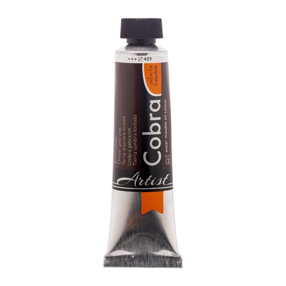 Cobra Artist Watervermengbare olieverf 40ml – 409 Omber Gebrand (S2)