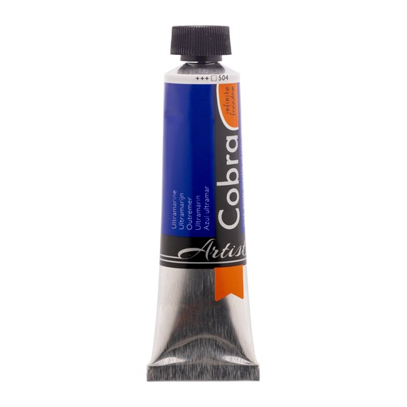 Cobra Artist Watervermengbare olieverf 40ml – 504 Ultramarijn (S2)