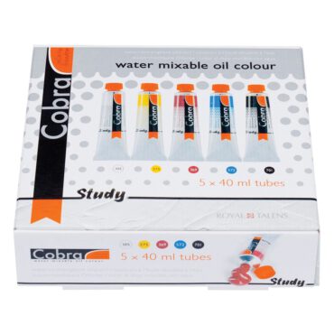 Cobra Study Watervermengbare olieverf - SET 5x40ml