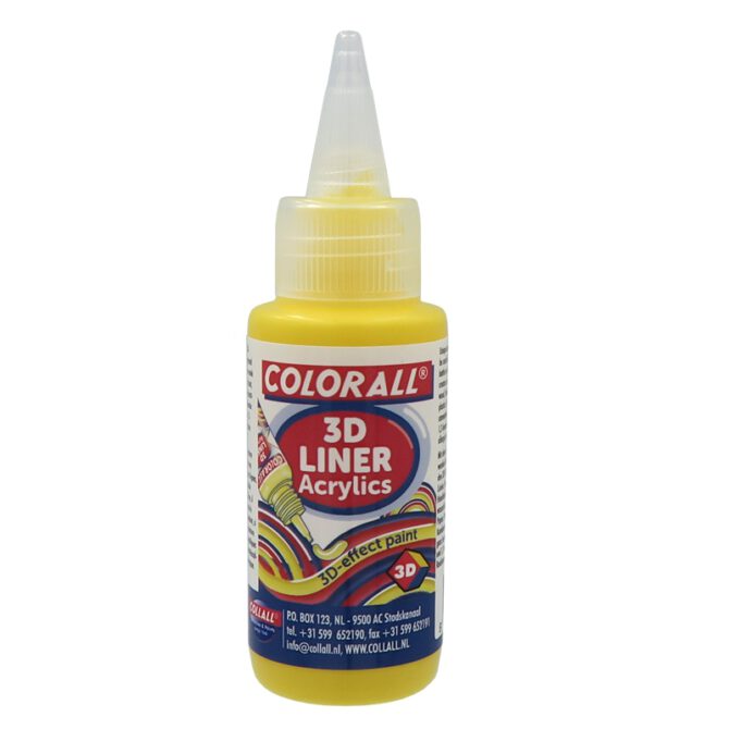 Colorall Acrylic 3D-liner 50ml - 30 Geel