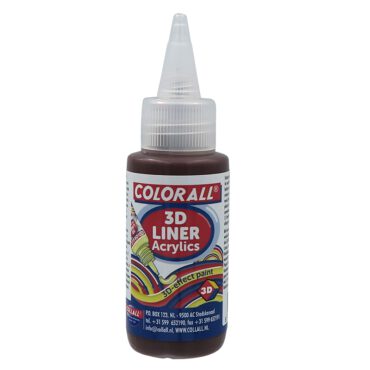 Colorall Acrylic 3D-liner 50ml - 40 Bruin