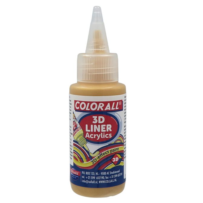 Colorall Acrylic 3D-liner 50ml - 70 Goud