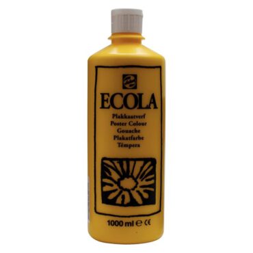 Ecola plakkaatverf 1000ml - 200 Geel