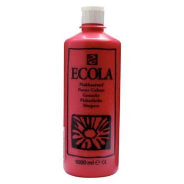 Ecola plakkaatverf 1000ml - 318 Karmijn