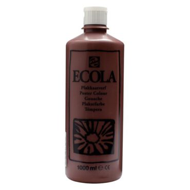 Ecola plakkaatverf 1000ml - 400 Bruin