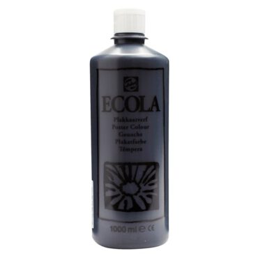 Ecola plakkaatverf 1000ml - 700 Zwart