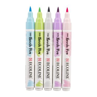 Ecoline brush pen - SET 5 PASTEL