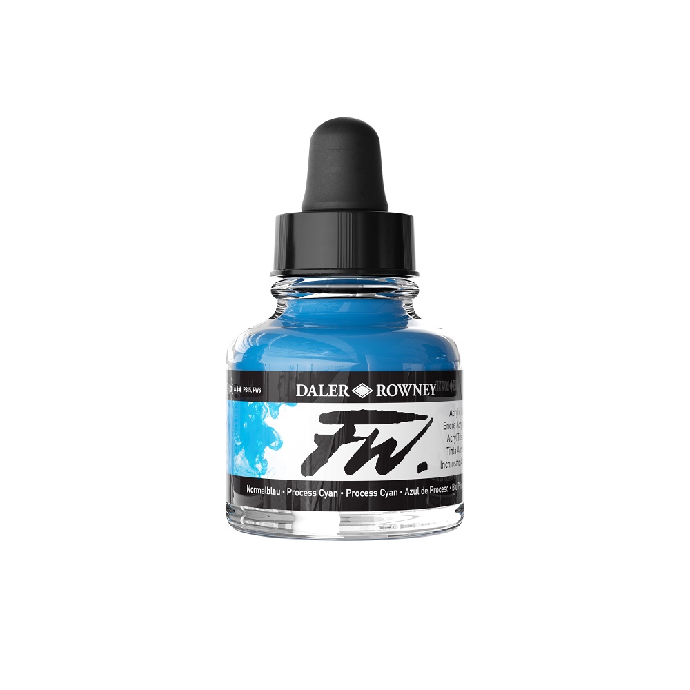 FW Artist Acrylinkt 29,5ml - no.120 Process Cyan