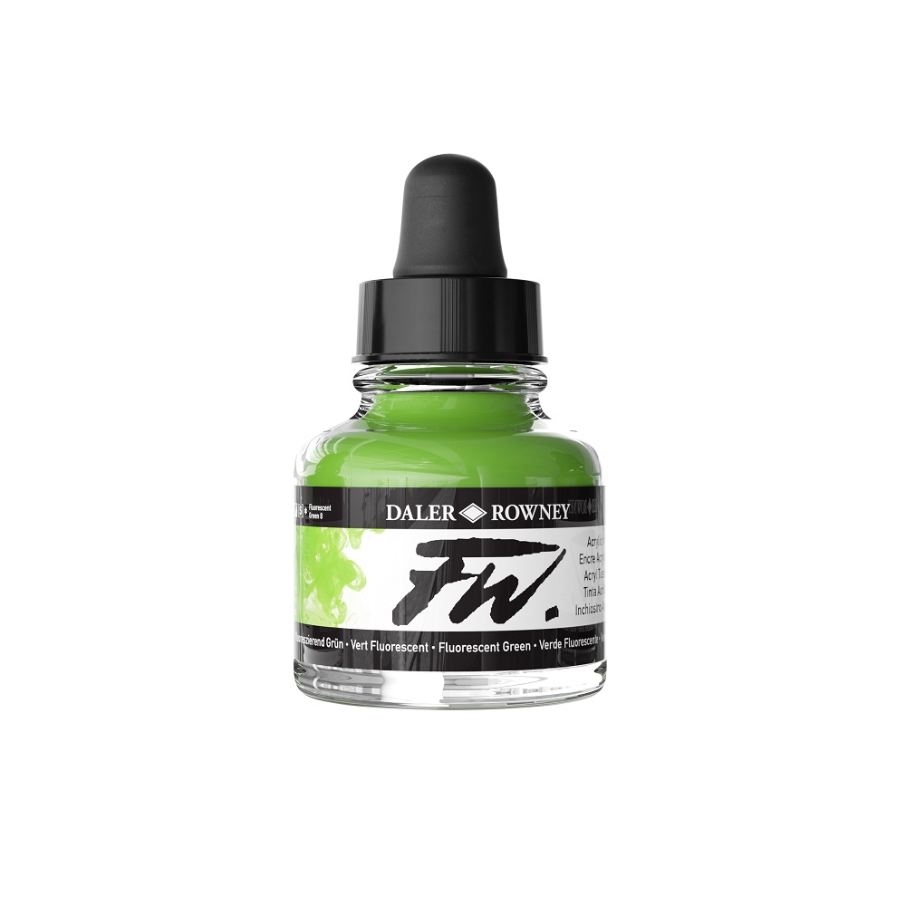 FW Artist Acrylinkt 29,5ml - no.349 Fluorescent Green