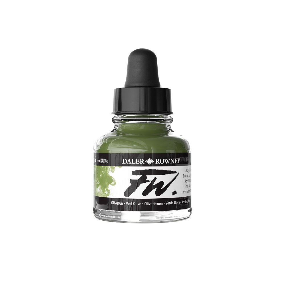 FW Artist Acrylinkt 29,5ml - no.363 Olive green