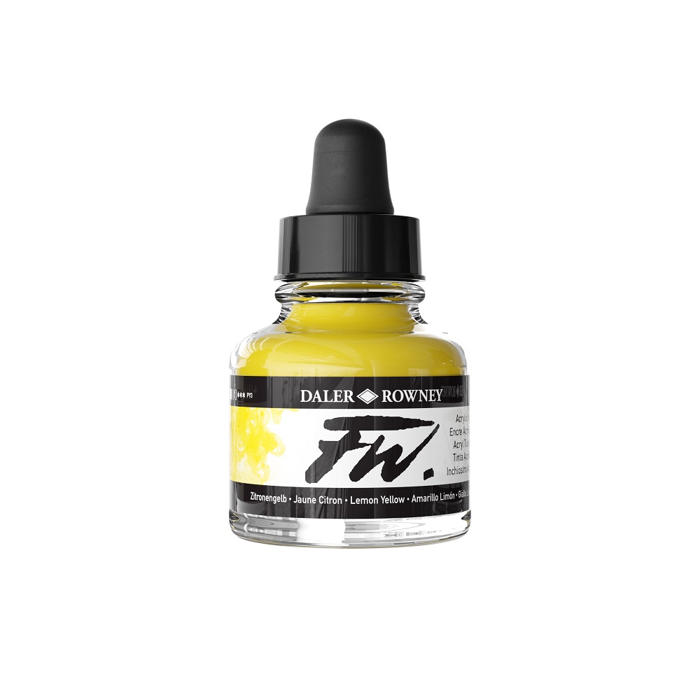 FW Artist Acrylinkt 29,5ml - no.651 Lemon yellow