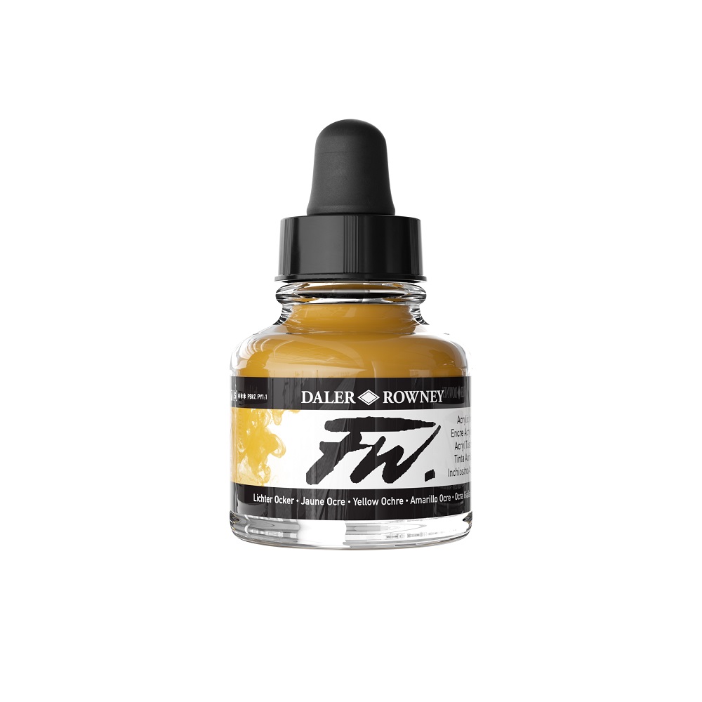 FW Artist Acrylinkt 29,5ml - no.663 Yellow ochre