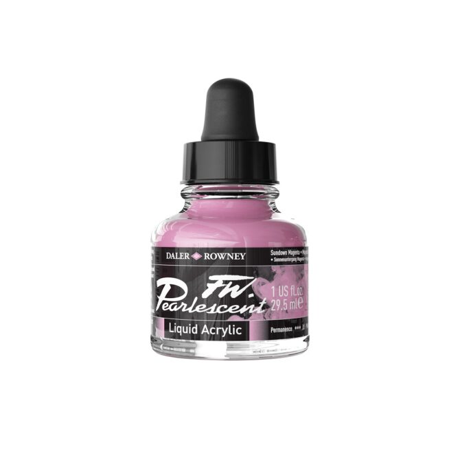 FW Pearlescent acrylinkt 29,5ml - no.120 Sundown magenta