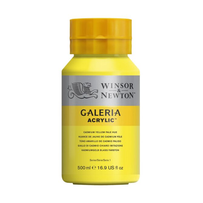 Galeria acrylverf Pot 500ml - no.114 Cadmium Yellow Pale Hue