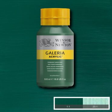 Galeria acrylverf Pot 500ml - no.482 Permanent Green Deep