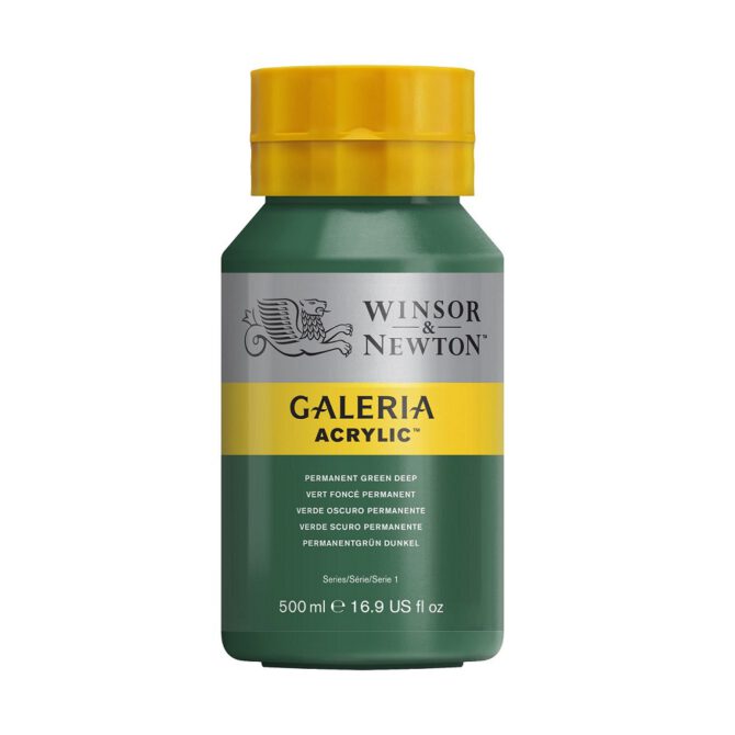 Galeria acrylverf Pot 500ml - no.482 Permanent Green Deep