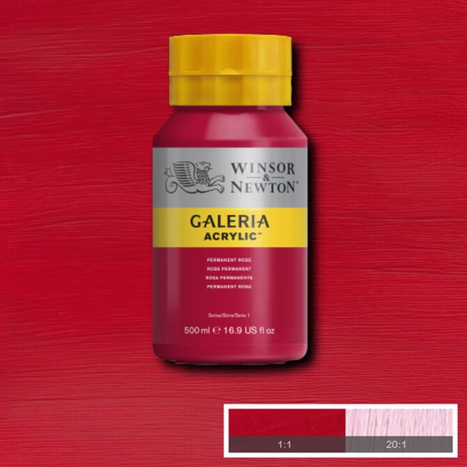 Galeria acrylverf Pot 500ml - no.502 Permanent Rose