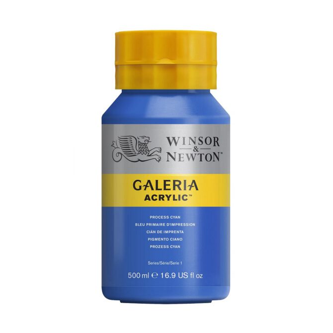 Galeria acrylverf Pot 500ml - no.535 Process Cyan