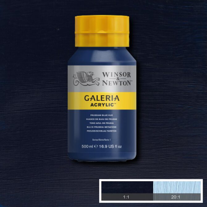 Galeria acrylverf Pot 500ml - no.541 Prussian Blue Hue