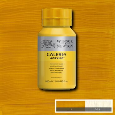 Galeria acrylverf Pot 500ml - no.653 Transparant Yellow