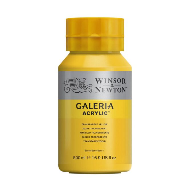 Galeria acrylverf Pot 500ml - no.653 Transparant Yellow